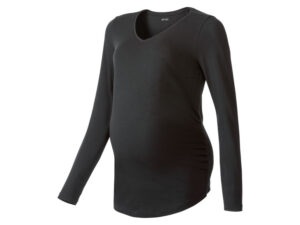 esmara® Dámske bavlnené tehotenské tričko s dlhým