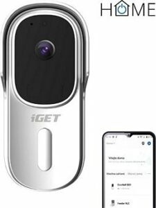 iGET HOME Doorbell DS1 White – batériový WiFi video zvonček