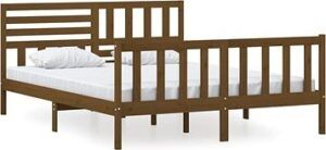Rám postele medovo hnedý masívne drevo 160
