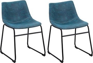 Sada dvoch modrých stoličiek