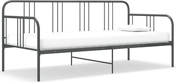 Rám postele/pohovky sivý kovový 90 ×