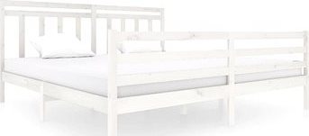Rám postele biely masívne drevo 200