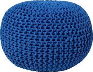 Okrúhly modrý vankúš na sedenie 50 ×