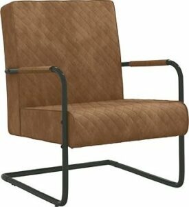 Konzolová stolička hnedá zamat