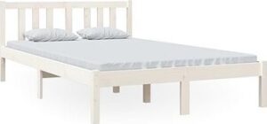 Rám postele biely masívne drevo 120