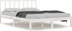 Rám postele biely masívna borovica 135 ×