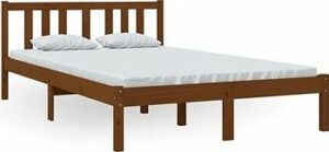 Rám postele medovo hnedý masívne drevo 120