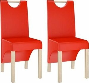 Jedálenské stoličky 2 ks červené