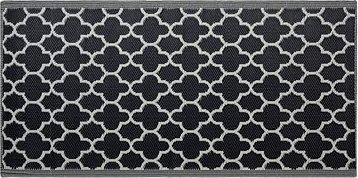 Vonkajší obojstranný koberec čierny 90 ×