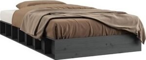Rám postele sivý 120 × 190 cm