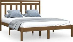 Rám postele medovo hnedý masívne drevo 120