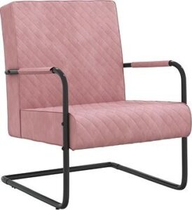 Konzolová stolička ružová zamat