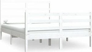 Rám postele biely masívna borovica 150 ×