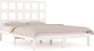 Rám postele biely masívna borovica 180 ×