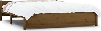 Rám postele medovo hnedý masívne drevo 150 ×