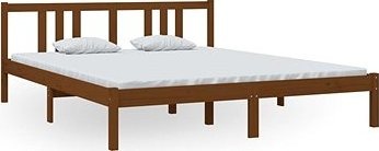 Rám postele medovo hnedý masívne drevo 160