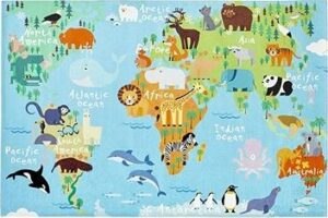 Detský koberec Torino Kids World map