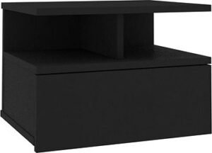 Nástenný nočný stolík čierny 40 × 31