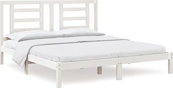 Rám postele biely masívne drevo 180 ×