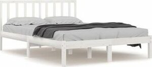 Rám postele biely masívna borovica 180 ×