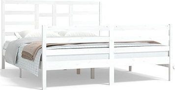 Rám postele biely masívne drevo 160