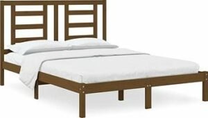 Rám postele medovo hnedý masívna borovica 135