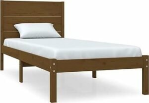 Rám postele medovo hnedý masívne drevo 75 ×