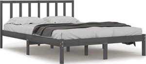Rám postele sivý masívna borovica 135 ×