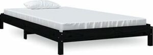 Stohovateľná posteľ čierna 90 × 200