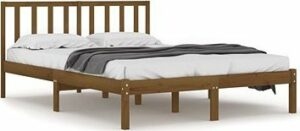 Rám postele medovo hnedý masívna borovica 180 ×