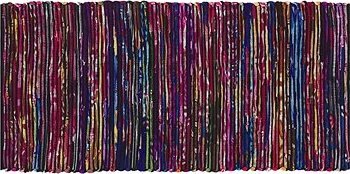 Rôznofarebný bavlnený koberec v tmavom odtieni 80