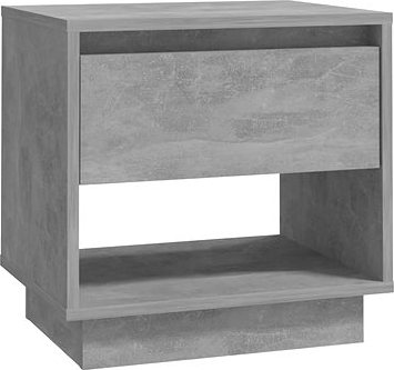 SHUMEE Nočný stolík betónovo sivý 45 × 34