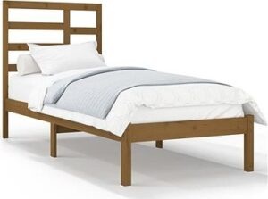 Rám postele medovo hnedý masívne drevo 100