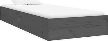 Rám postele sivý masívne drevo 75 ×