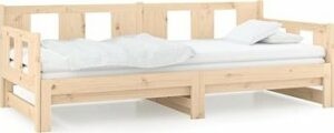 Výsuvná posteľ masívna borovica 2× (80
