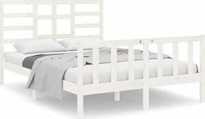 Rám postele biely masívne drevo 120 ×