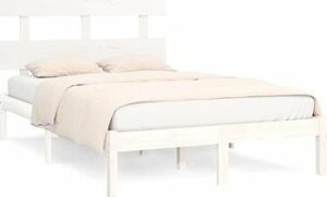 Rám postele biely masívne drevo 140