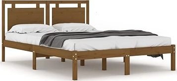 Rám postele medovo hnedý masívne drevo 200