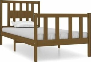 Rám postele medovo hnedý masívne drevo 90