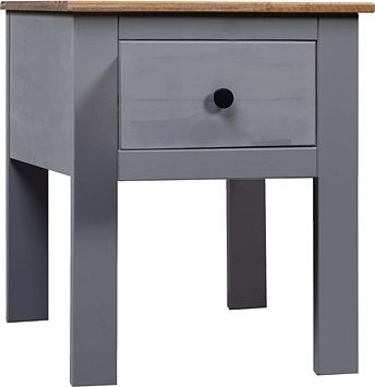 SHUMEE Nočný stolík sivý 46 × 40 ×