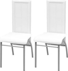 Jedálenské stoličky 2 ks biele