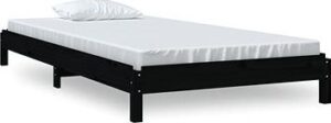 Stohovateľná posteľ čierna 75 × 190