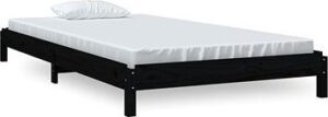Stohovateľná posteľ čierna 80 × 200