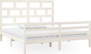 Rám postele biely masívne drevo 180 ×
