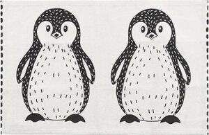 Detský koberec s potlačou tučniakov 60 ×