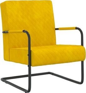 Konzolová stolička horčicovo žltá