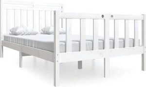 Rám postele biely masívne drevo 140