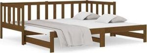 Výsuvná posteľ medovo hnedá 2× (80 ×