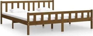 Rám postele medovo hnedý masívne drevo 180 ×
