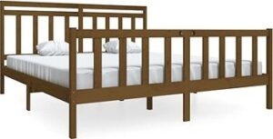 Rám postele medovo hnedý masívne drevo 180×200